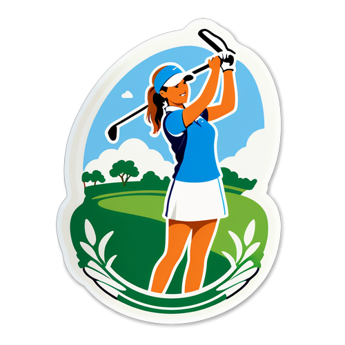 สติกเกอร์ LPGA นักกอล์ฟหญิง