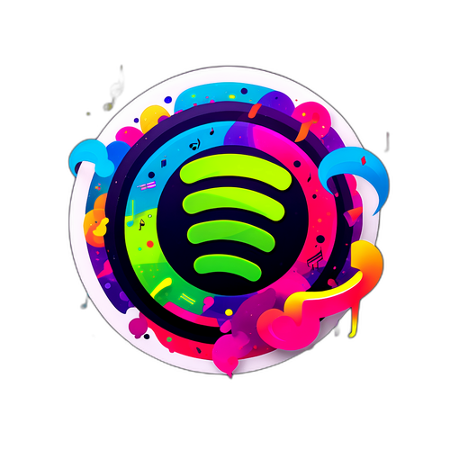 Sticker cu logo-ul Spotify