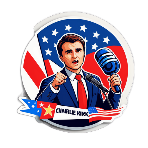 Sticker cu Charlie Kirk