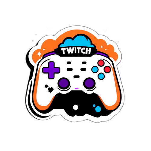 Διασκεδαστικό αυτοκόλλητο για Twitch