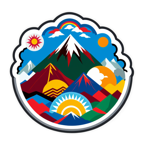 Sticker Tibet: Kesedaran Gempa Bumi di Puncak Gunung