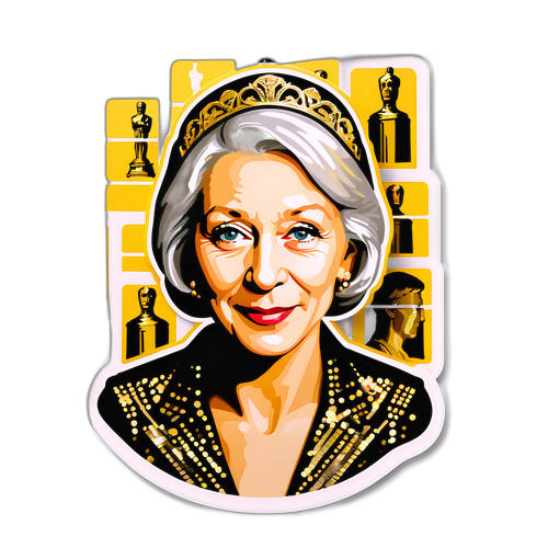 Glänzende Porträt von Helen Mirren