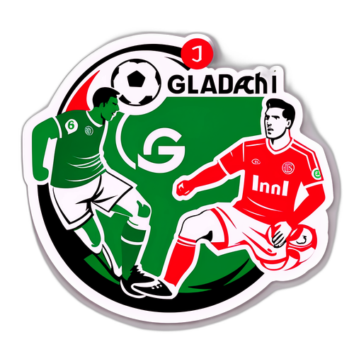 สติกเกอร์ของการแข่งขันฟุตบอลไมนซ์ vs กลัดบัค