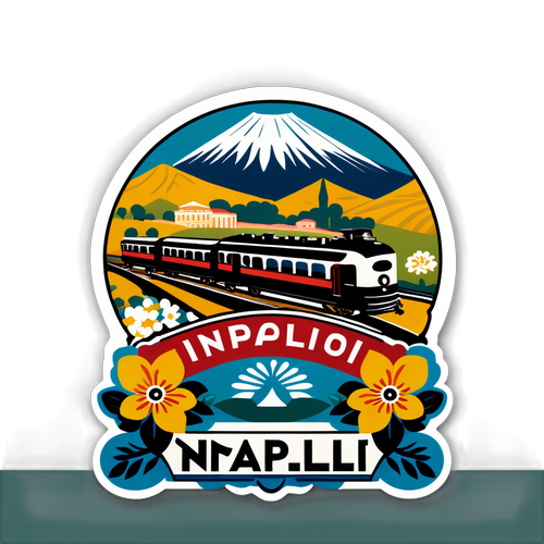 Sticker Artigianale per Linea 2 Napoli
