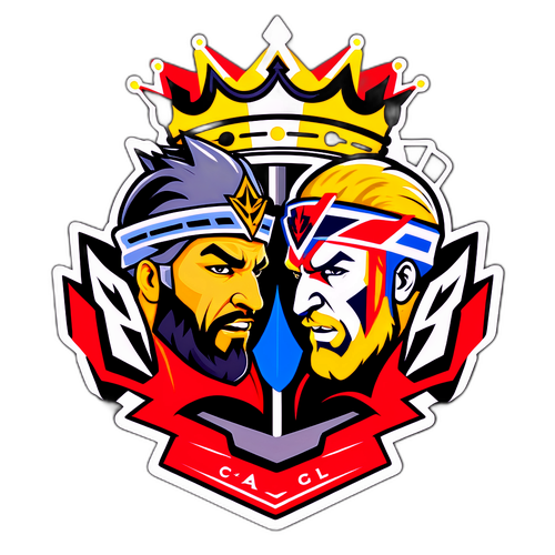 Kings vs Capitals Face-off Sticker