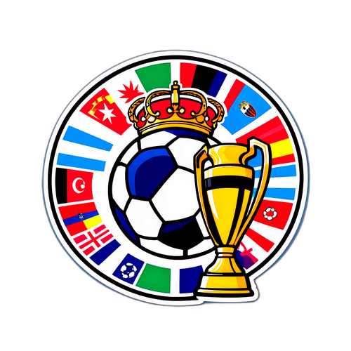 Sportig klistermärke för UEFA Champions League