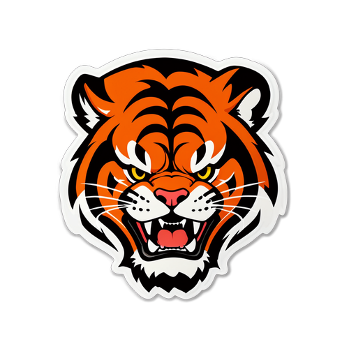 Cincinnati Bengals Fierce Tiger Sticker