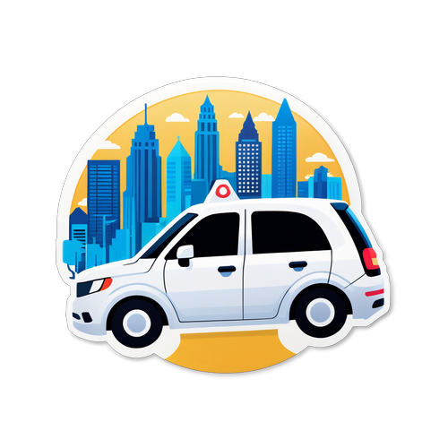 Sticker yenye mandhari ya juu ya Uber