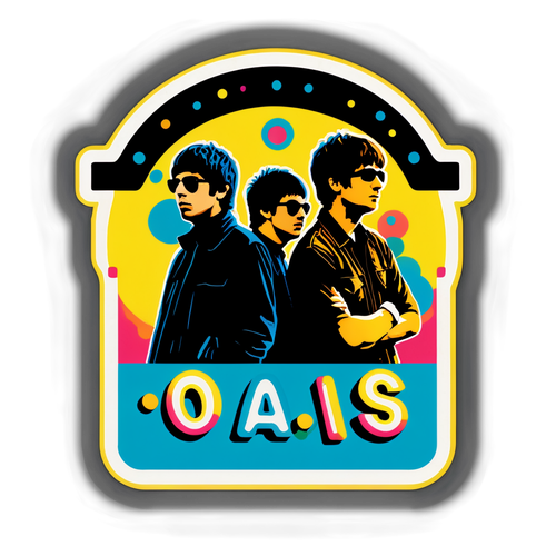 Spirit der 90er: Oasis Konzert Sticker