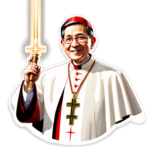 Elegáns portré Luis Tagle bíborosról