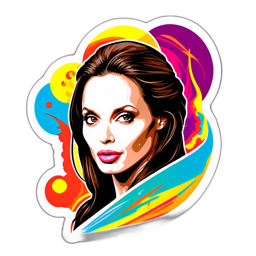 Angelina Jolie in künstlerischem Stil