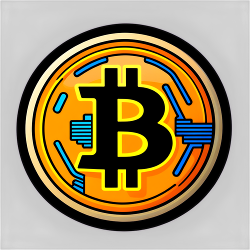 Moderne Bitcoin Sticker