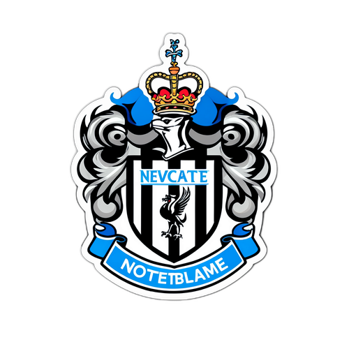 Aufkleber für das Match zwischen Newcastle und Tottenham