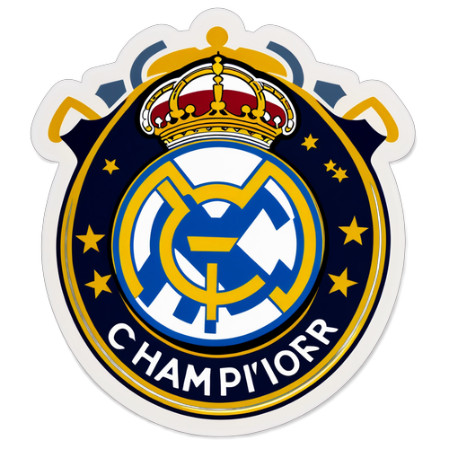 Vintage Real Madrid Logo Sticker