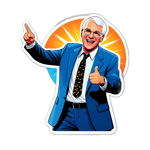 Steve Martin Comedy Pose Sticker
