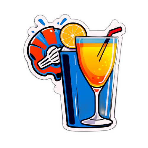 สติ๊กเกอร์เครื่องดื่มหลังการแข่งขันฟุตบอล