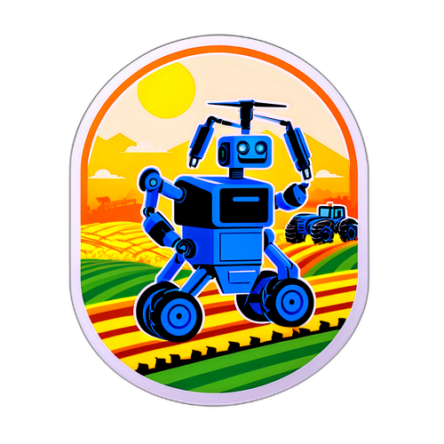 现代农业科技贴纸