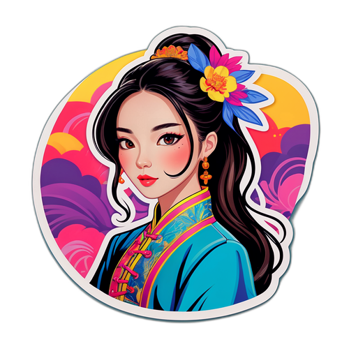 趙露思時尚插畫