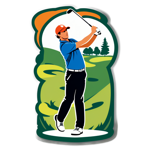 Pemain Golf Dalam Gerakan