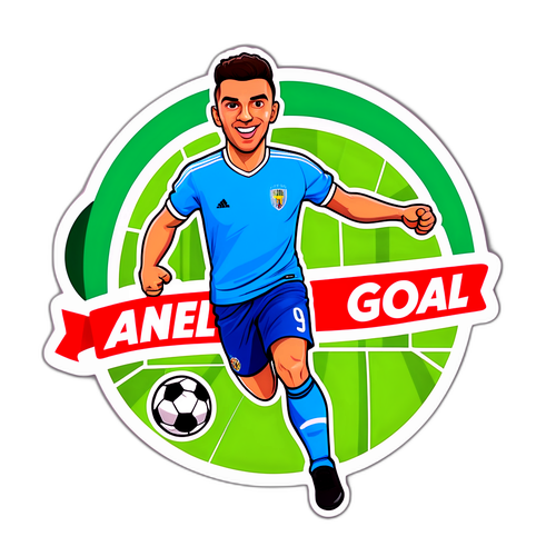 Anel Ahmedhodžić Gol Atıyor Stickerı