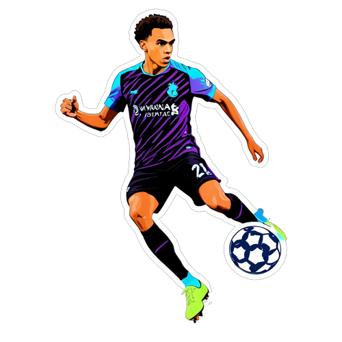 Stiker Alexander Arnold Dalam Aksi