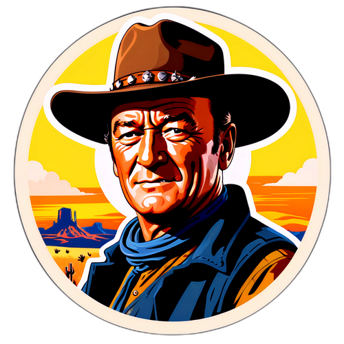 John Wayne: Ikonický portrét westernového herce