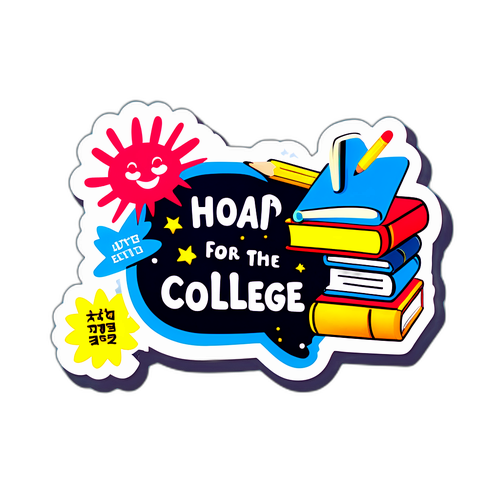 대학 입시 준비를 위한 긍정적 메시지 스티커