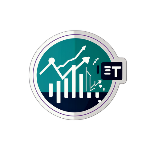 미래의 투자와 수익을 상징하는 SCHD ETF 그래프 디자인 스티커