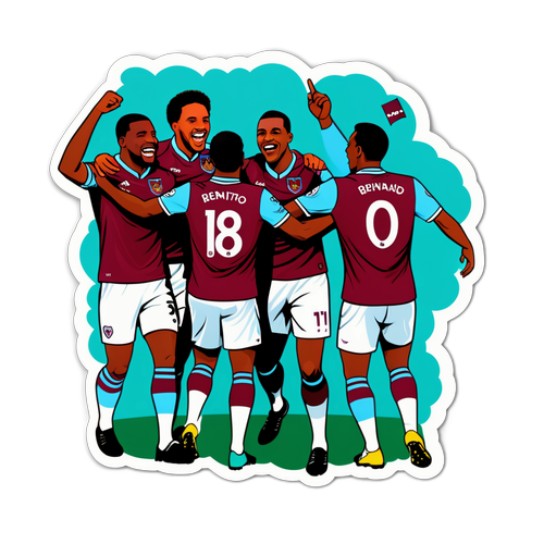 West Ham Spillere Feirer Mål