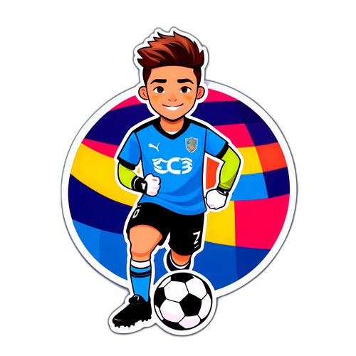 Uchoraji wa Lucas Chevalier akifanya joto-up