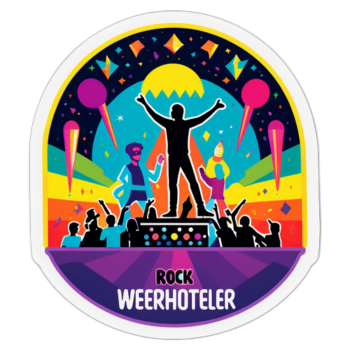 Vibrant Rock Werchter Festival Sticker