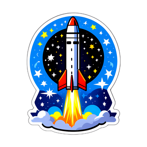 Sticker Inspirador sobre a SpaceX