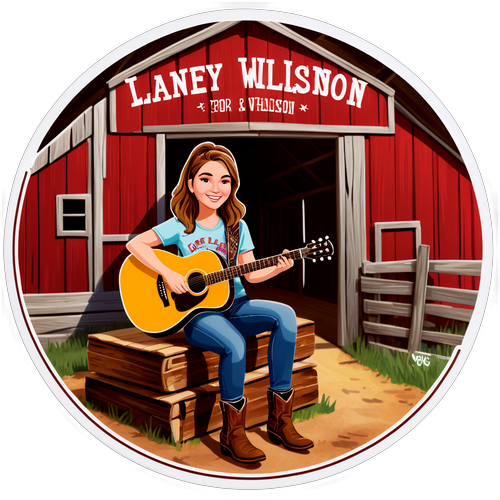 Lainey Wilson Guitar Sticker