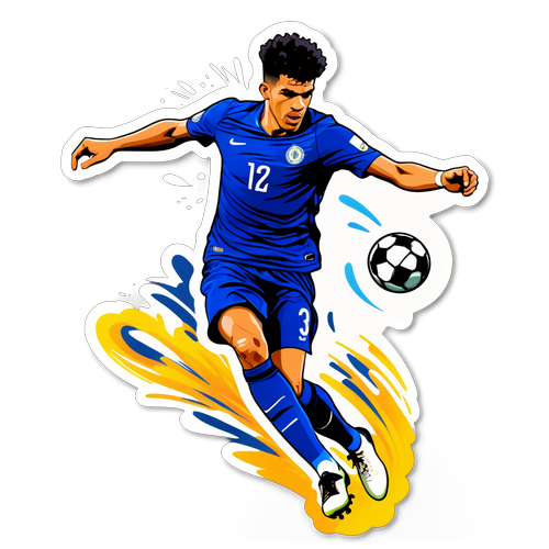 Dominic Solanke: A GOAL-DEN Moment Captured on This Whimsical Sticker!