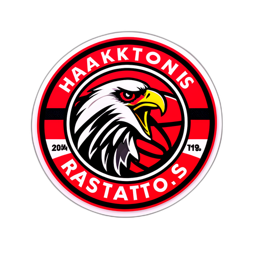 Hawks vs Raptors Basketball Sticker