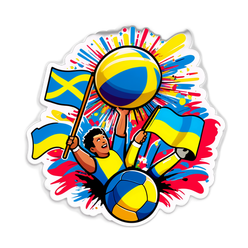 Vibrant Fotballklistermerke for 'Expressen Sport'