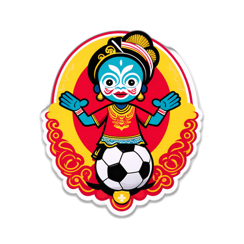 Sticker Bermainan Wayang dan Bola Sepak