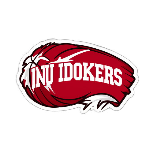 IU Hoosiers Basketball Excitement Sticker