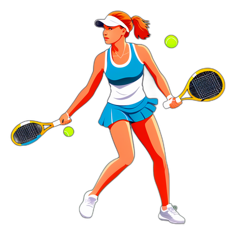 Desain Elegan Elena Rybakina di Lapangan Tenis