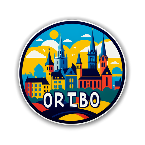 Örebro Skyline Sticker