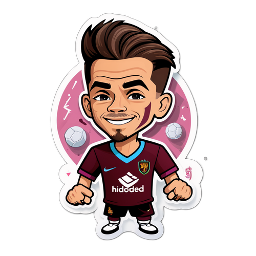 Grealish Karikatür Etiket