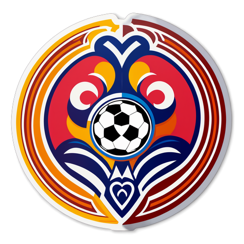 Stiker Logo Corinthians Bergaya dengan Tema Sepak Bola
