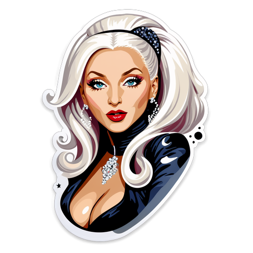 Glamourøs Christina Aguilera Sticker