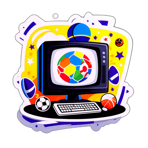 Sticker de Promoção do Jogo de Hoje na Globo