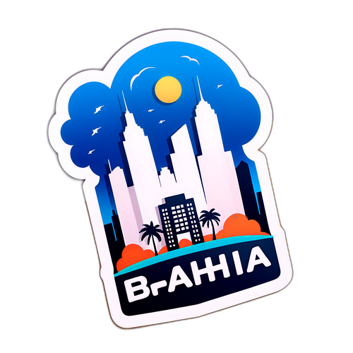 Diseño de sticker de Bahía Blanca