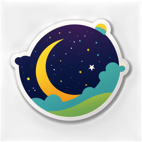 Sticker Nocturno Estelar