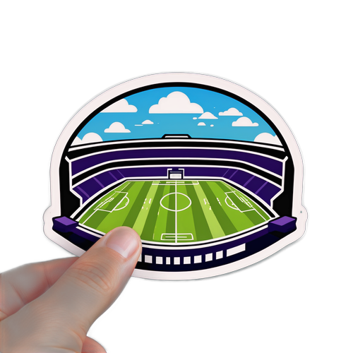 ป้ายสติ๊กเกอร์สนามฟุตบอล