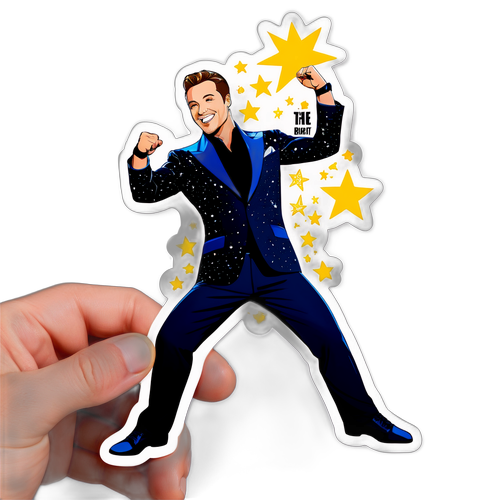 Michael fra 'Vild med Dans' - Shine Bright Klistermærke