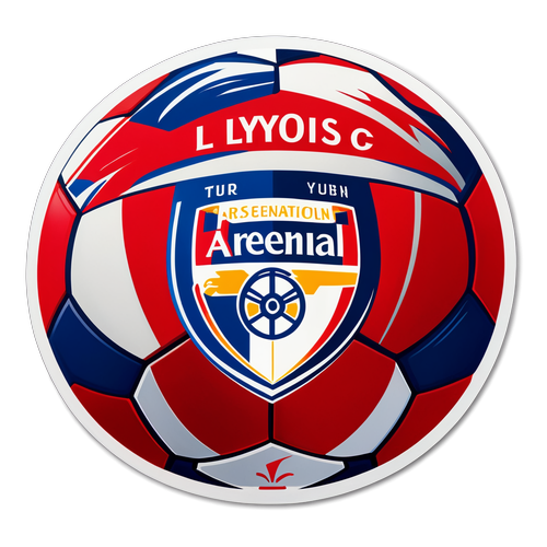 Mpira wa Kichwa: Colors na Nembo za Arsenal na Lyon Zimeungana kwa Sherehe ya Emirates Cup!