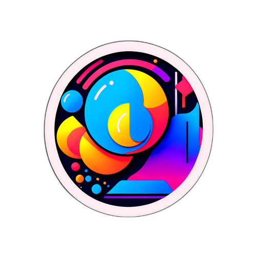 テクノロジーと未来を感じさせる抽象デザイン